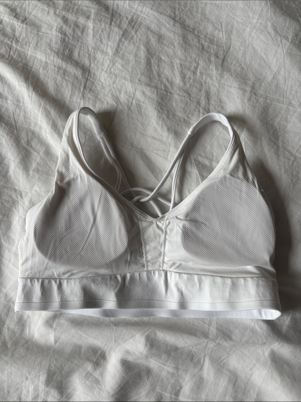 Athleta Solace Sports Bra A-C Cup, M, White - Picture 7 of 7